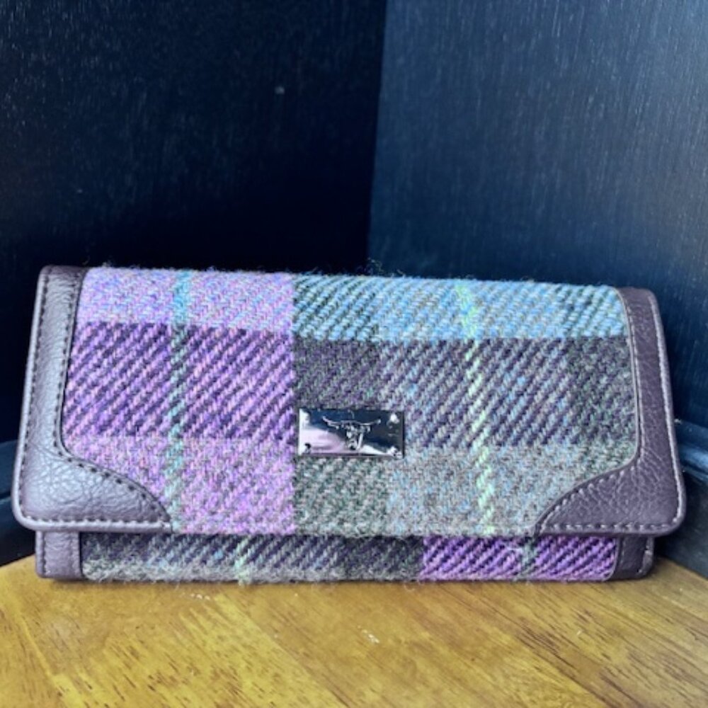 Glen Appin Harris Tweed Bute Long Purse Wallet